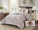 Velvo King Comforter set - SCARLET2