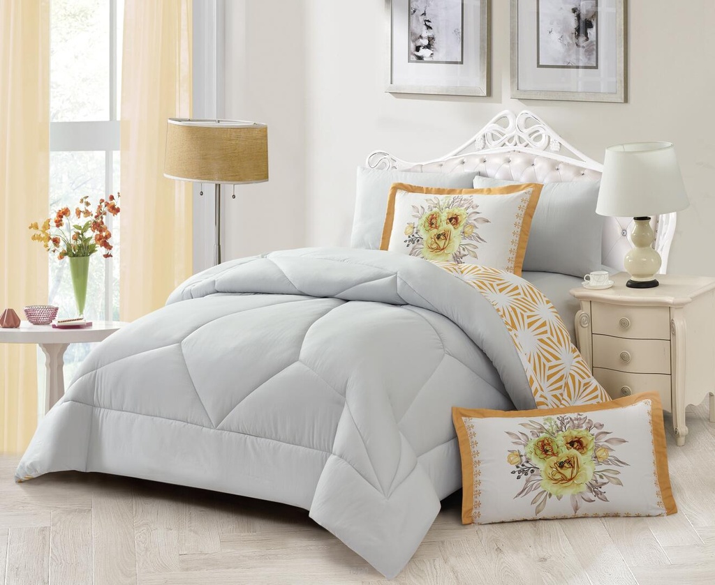 Velvo King Comforter set - SCARLET4