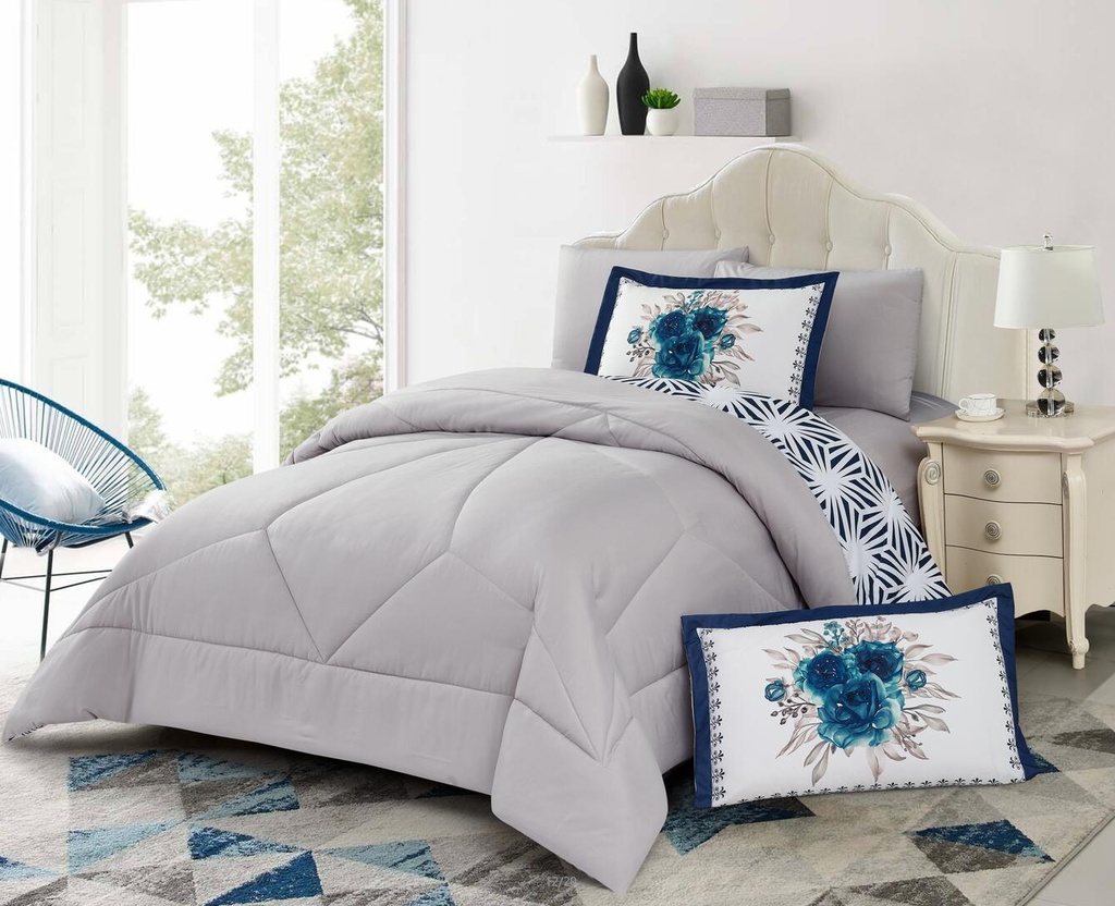 Velvo King Comforter set - SCARLET1
