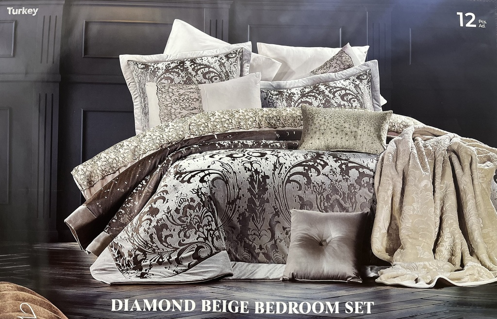 COMF ZEBRA DIAMOND KING 12PCS BEIGE