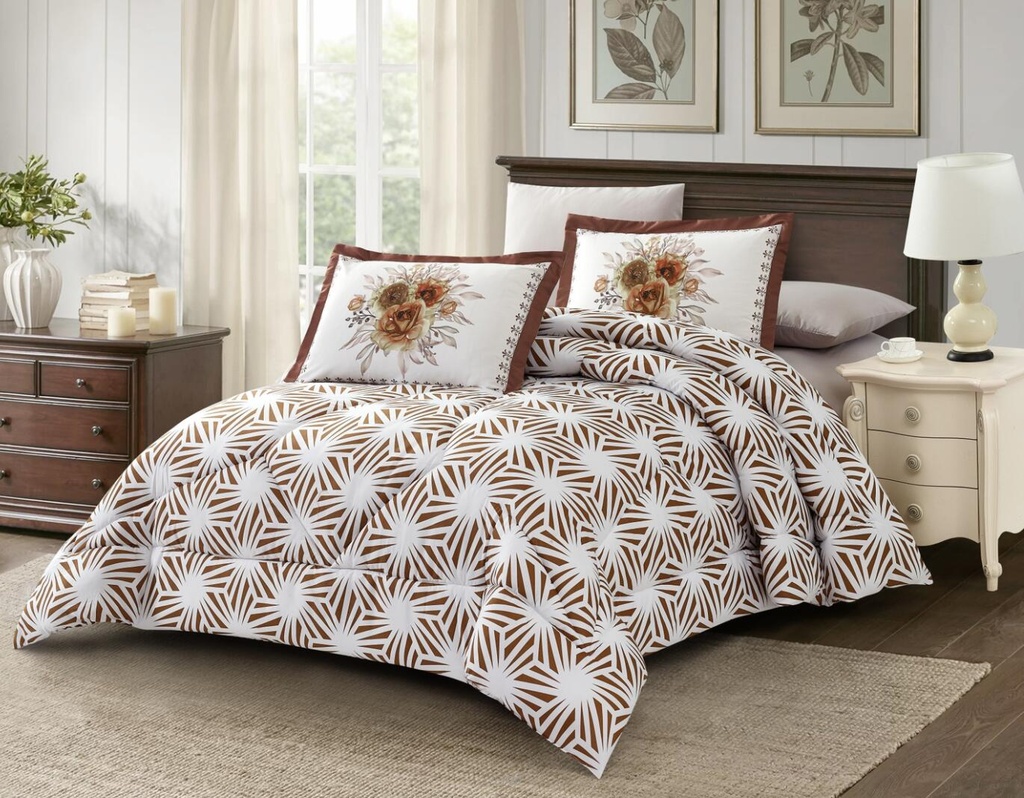 Velvo King Comforter set - SCARLET2