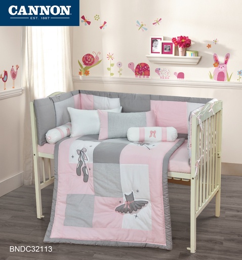 BABY COLLECTION 7PCS COMFORTER SET-Pink Ribbon