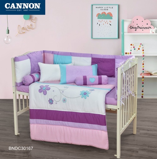 BABY COLLECTION 7PCS COMFORTER SET-Purple rose
