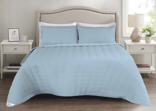 BED SPREAD SINGLE BLUE 