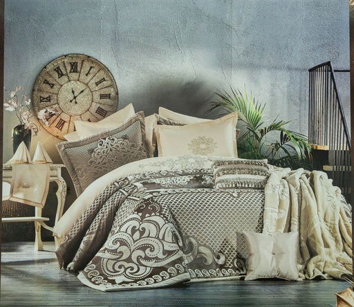 COMF ZEBRA LUIANNA KING 15PCS BEIGE