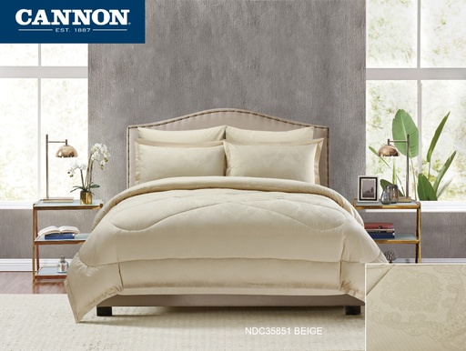 EMBROIDERY COMFORTER KING  BEIGE NDC35851