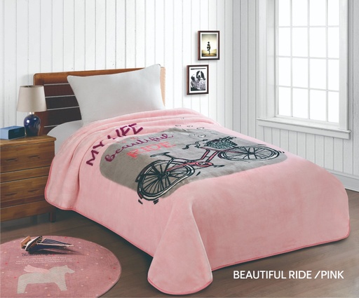JUNIOR PRINTED/Single BLANKET  BE.RIDE