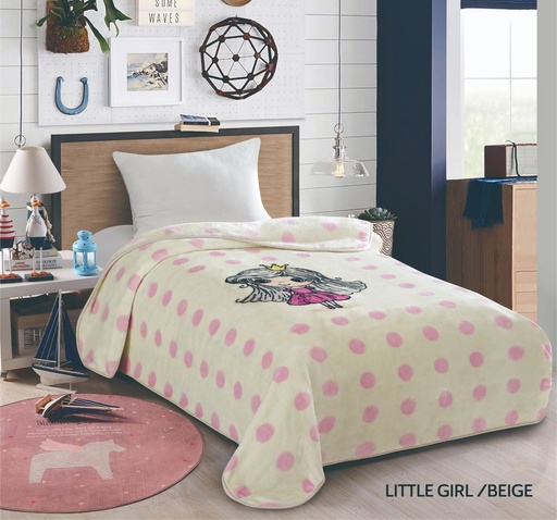 JUNIOR PRINTED BLANKET 160X220 LITTLE GIRL