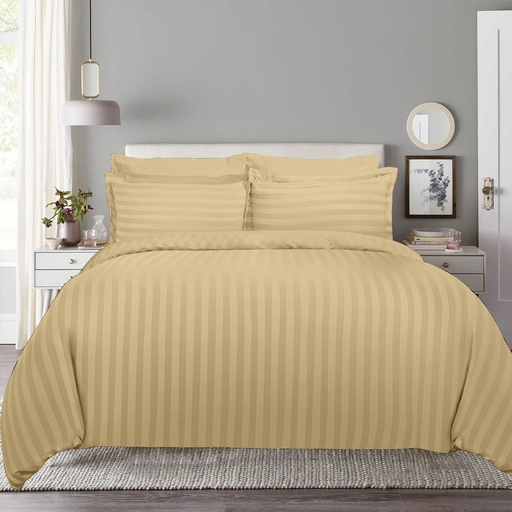 LATIFA HOTEL COMFORTER STRIPE SINGLE- GOLD 10