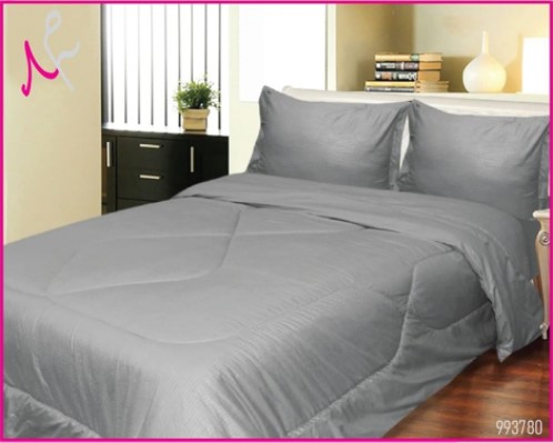 Single Comforter Seersucker - Grey	